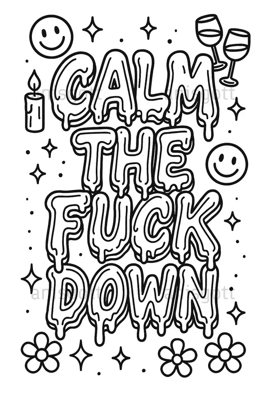Swear Word Coloring Pages For Adults