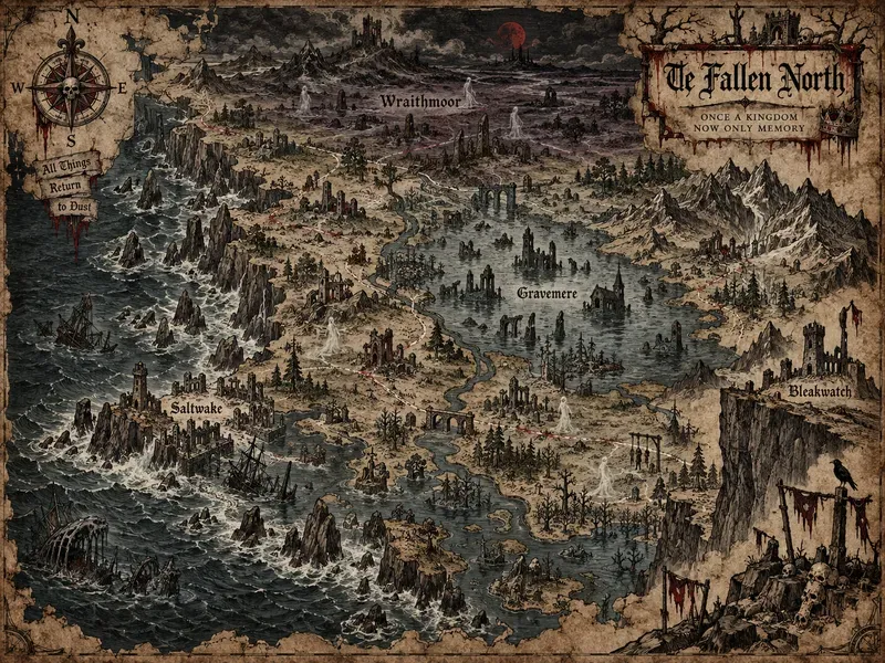 Cursed Kingdom Parchment Maps