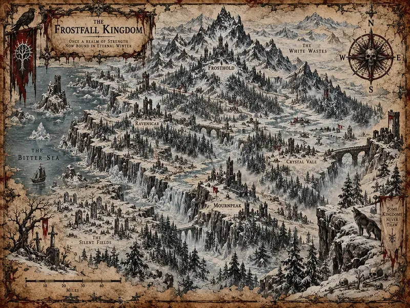 Cursed Kingdom Parchment Maps