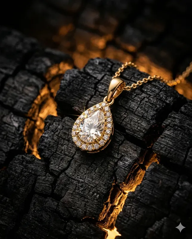 Dramatic Texture Jewelry Product Visuals