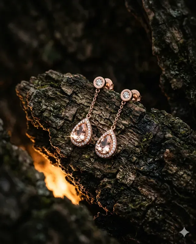 Dramatic Texture Jewelry Product Visuals
