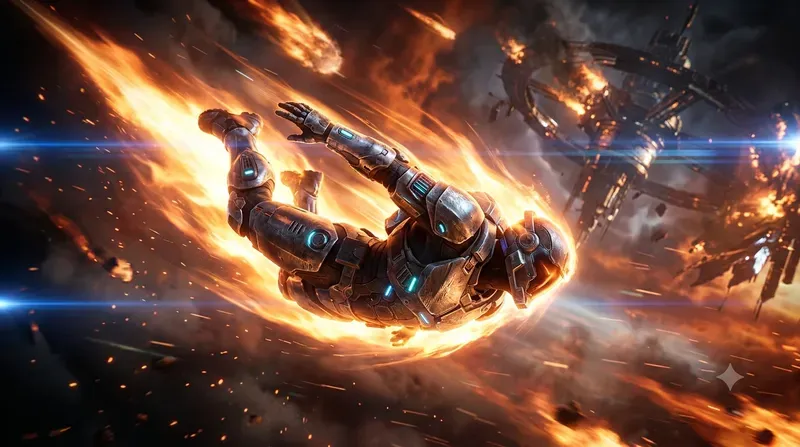 Futuristic Action Game Keyframe Designs