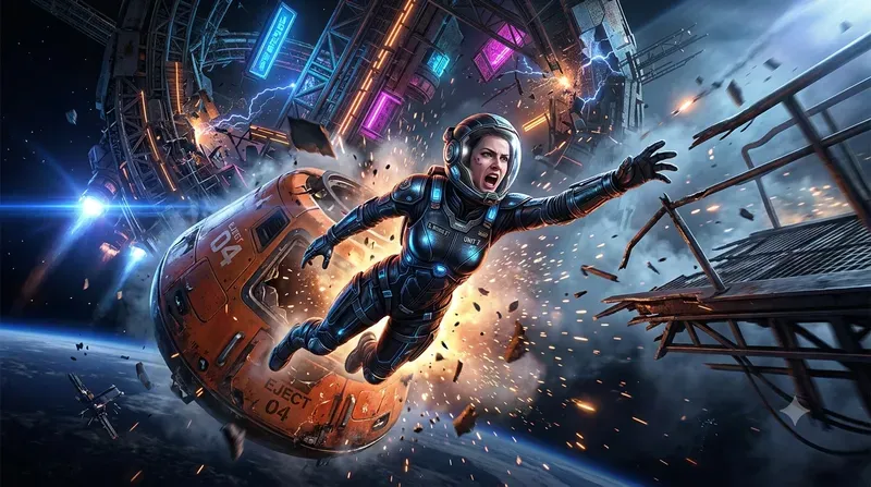 Futuristic Action Game Keyframe Designs