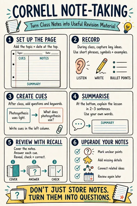 High School Study Skills Sketchnotes