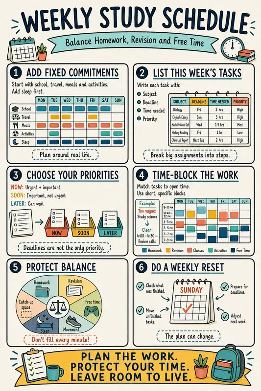 High School Study Skills Sketchnotes