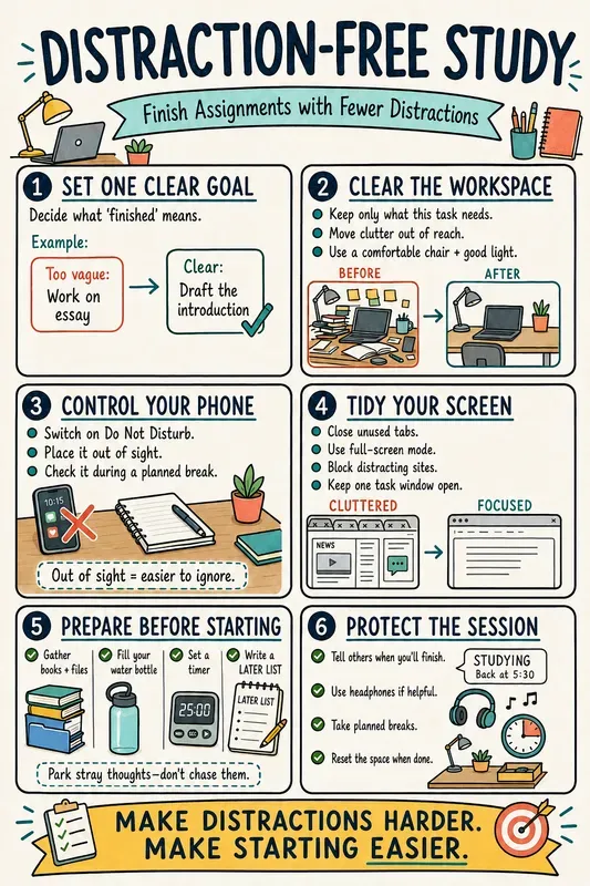 High School Study Skills Sketchnotes