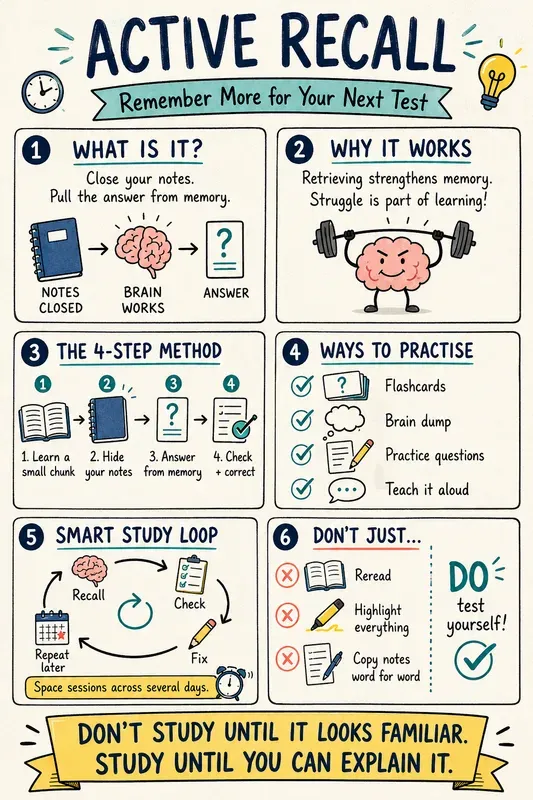 High School Study Skills Sketchnotes