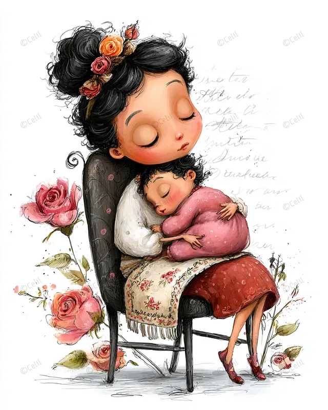 Mothers Day Victorian Mixed Media