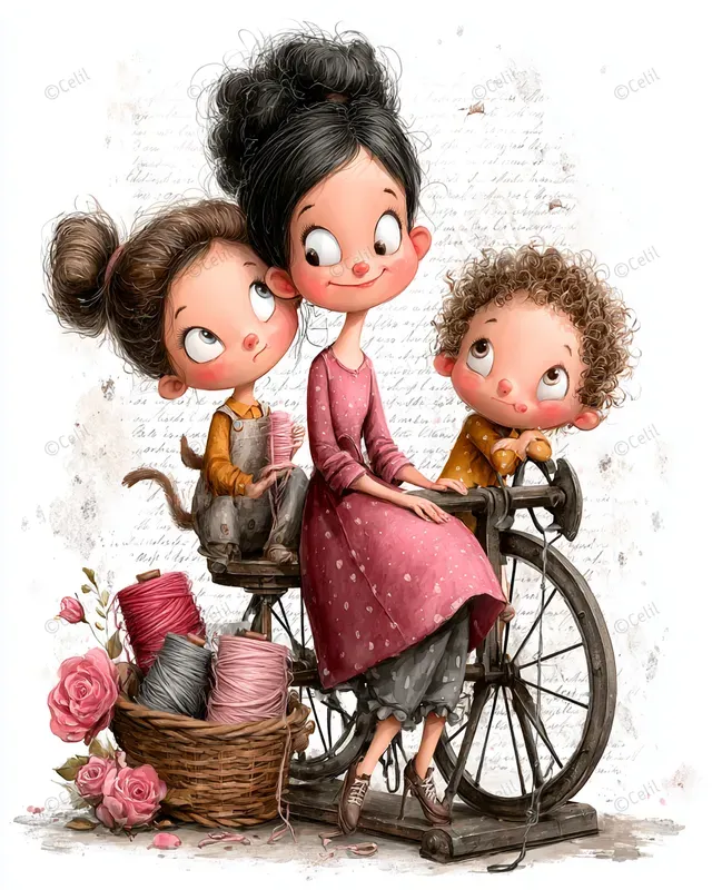 Mothers Day Victorian Mixed Media