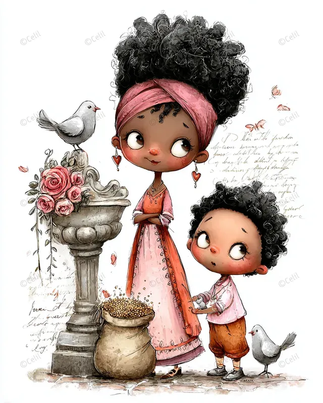 Mothers Day Victorian Mixed Media