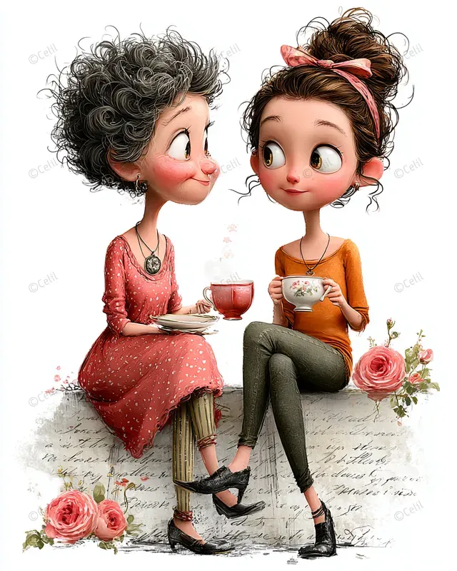 Mothers Day Victorian Mixed Media