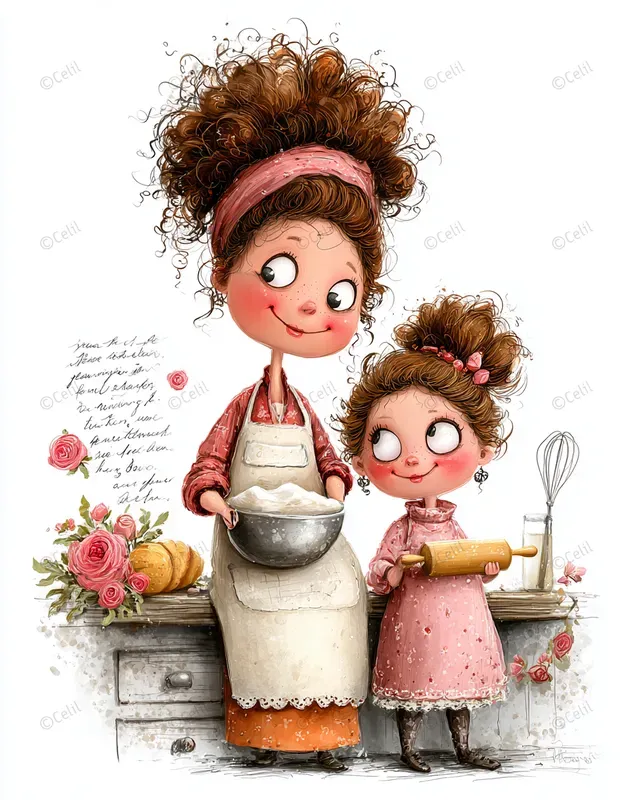 Mothers Day Victorian Mixed Media
