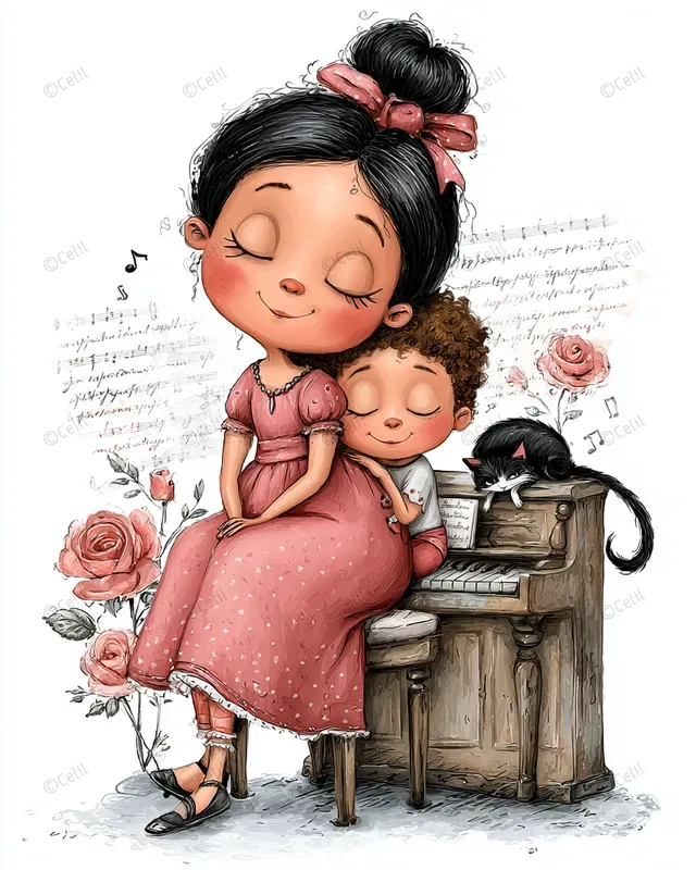 Mothers Day Victorian Mixed Media