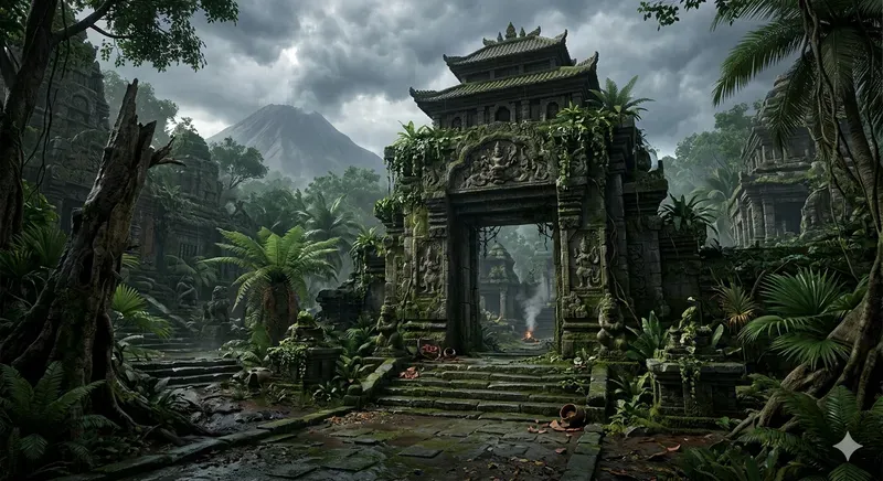 Nusantara Jungle Temple Ruins