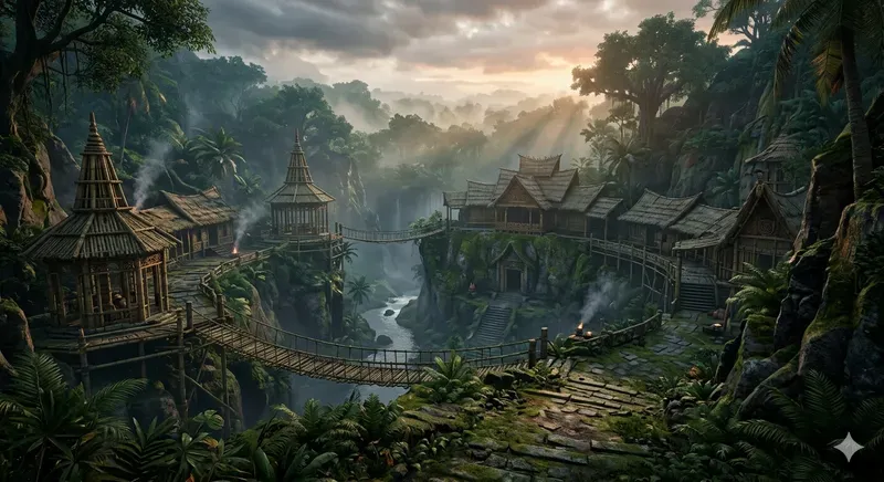 Nusantara Jungle Temple Ruins
