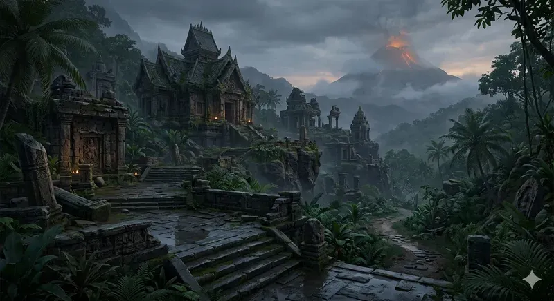 Nusantara Jungle Temple Ruins