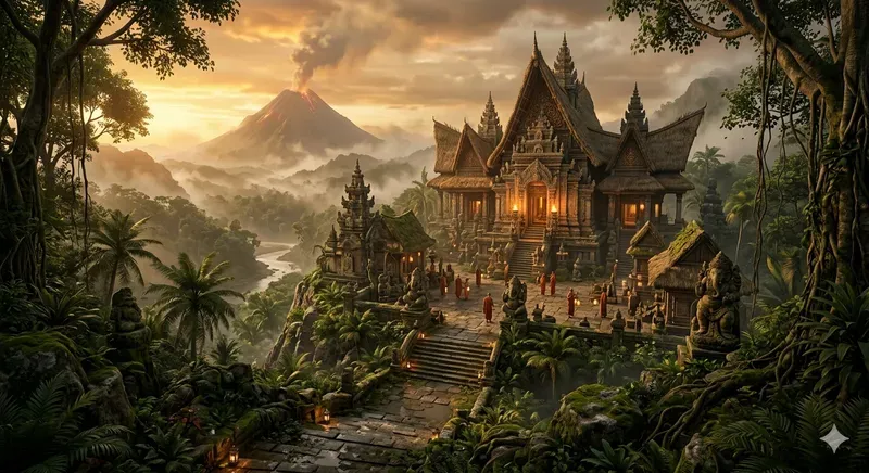 Nusantara Jungle Temple Ruins