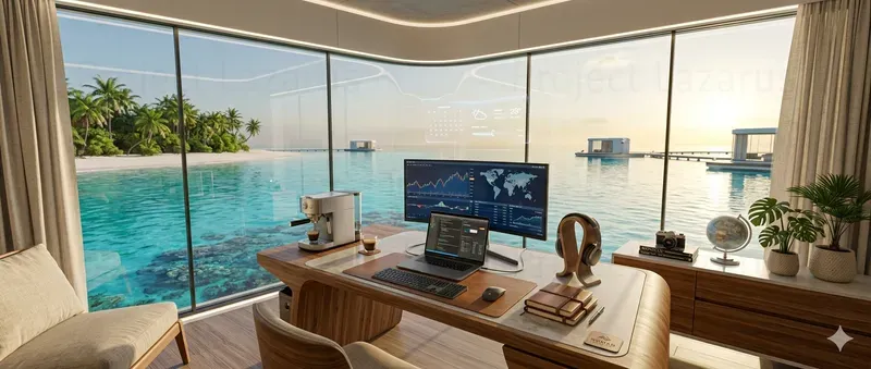 Luxury Nomad Workspace Visuals