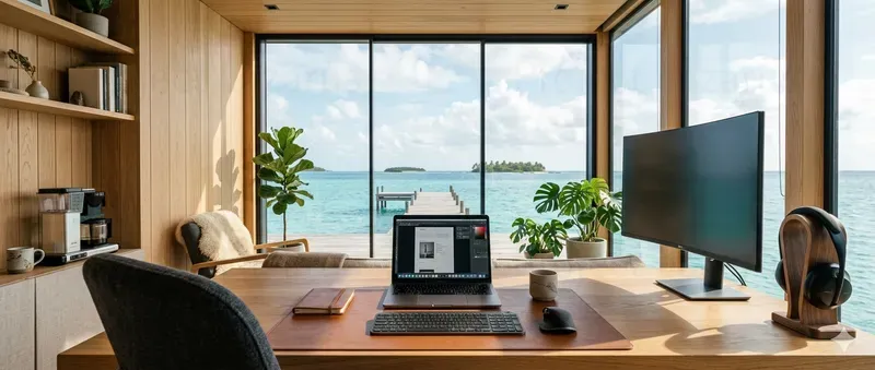 Luxury Nomad Workspace Visuals