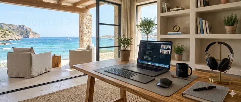 Luxury Nomad Workspace Visuals