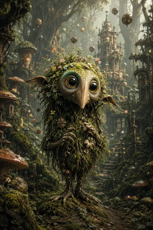Whimsical Forest Spirit Creatures