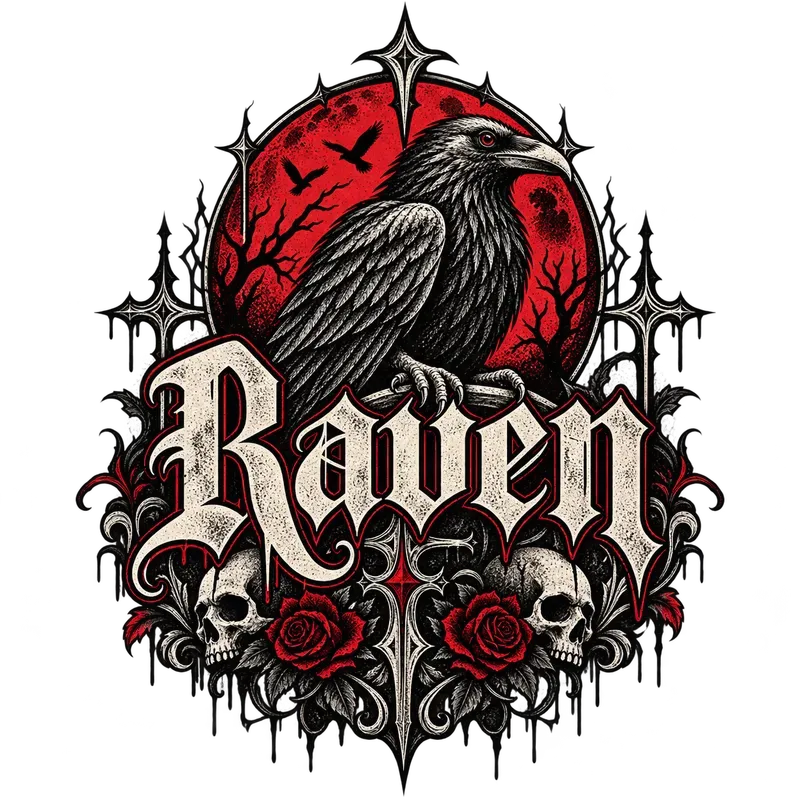 Gothic Tshirt Graphic Design Generator