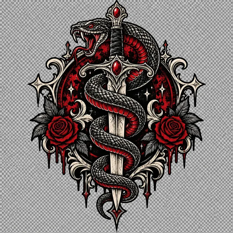 Gothic Tshirt Graphic Design Generator
