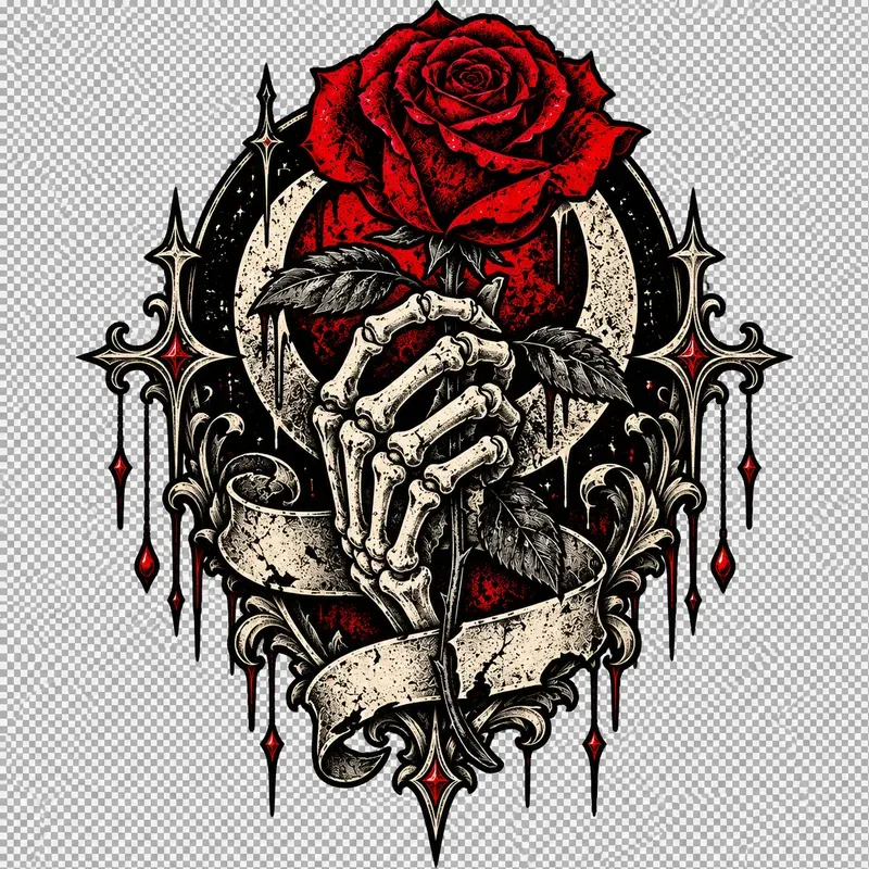 Gothic Tshirt Graphic Design Generator