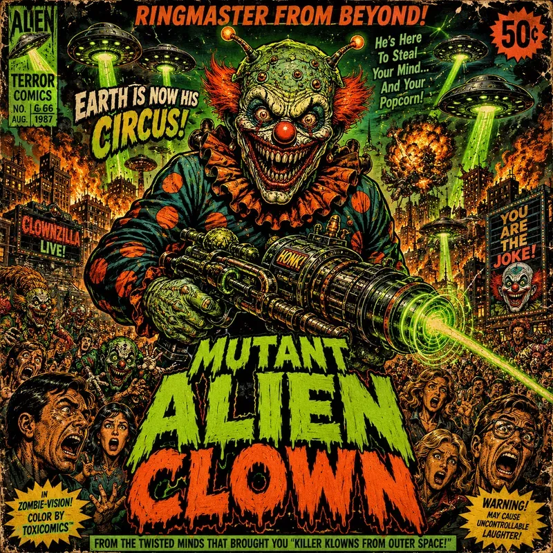 Retro Horror Alien Posters