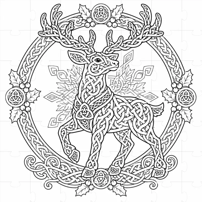 Celtic Christmas Colorings