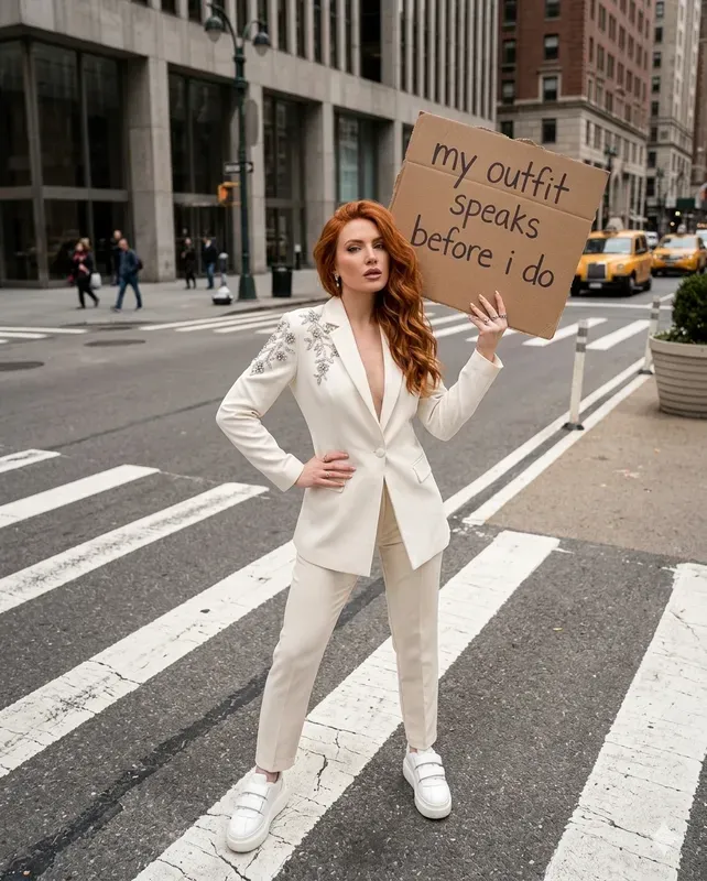 Fashion Protest Sign Streets