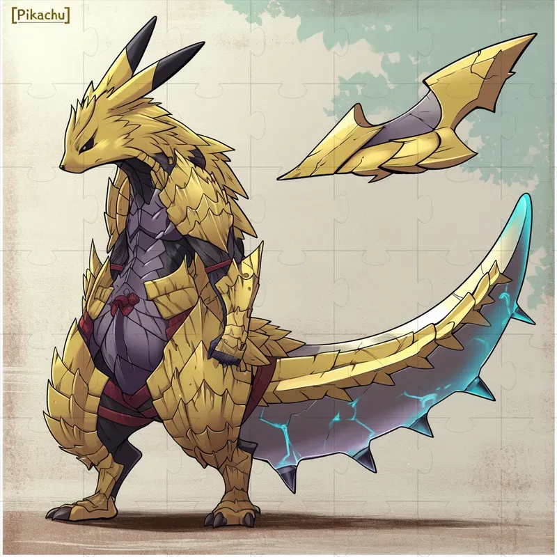 Monster Hunter Fusion Pokemon Drawings
