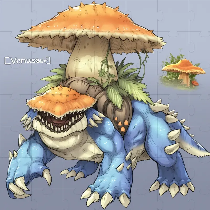Monster Hunter Fusion Pokemon Drawings