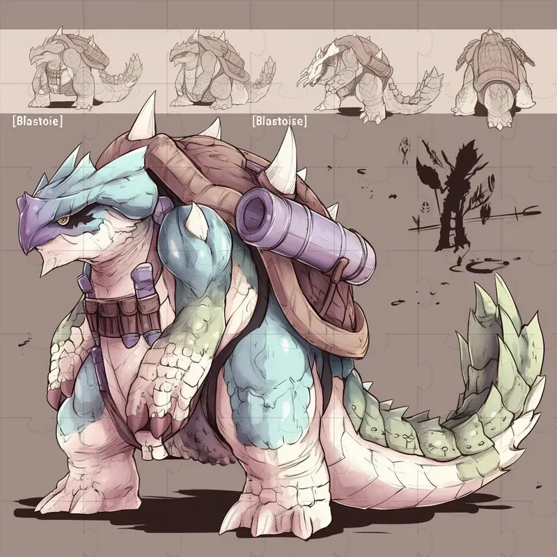 Monster Hunter Fusion Pokemon Drawings
