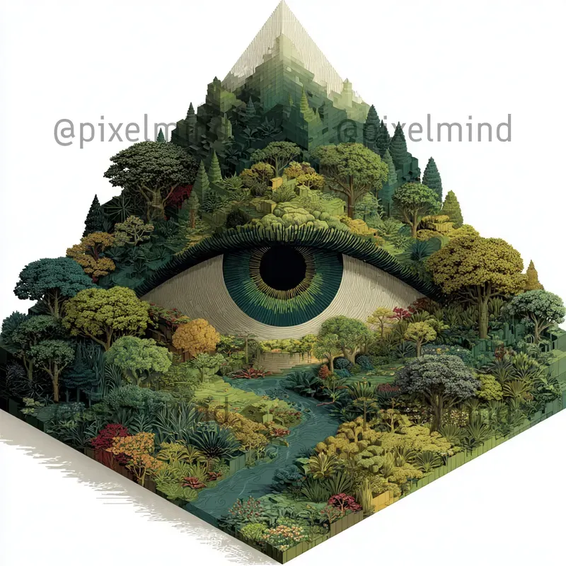 Surreal Isometric Tshirt Designs