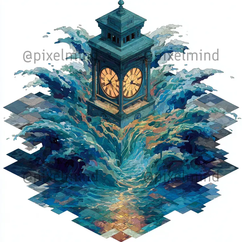 Surreal Isometric Tshirt Designs