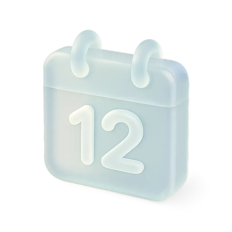 3D Frosted Glass Icons