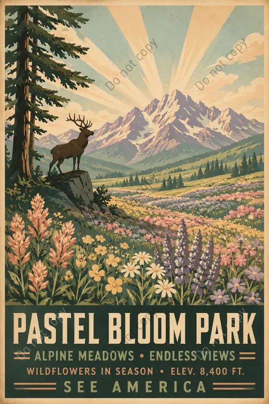 Vintage National Park Posters