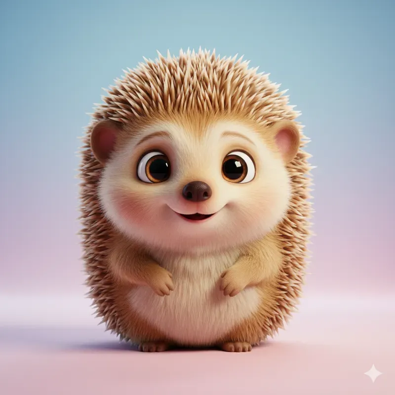 Cute 3D Cartoon Animals Pixar Style