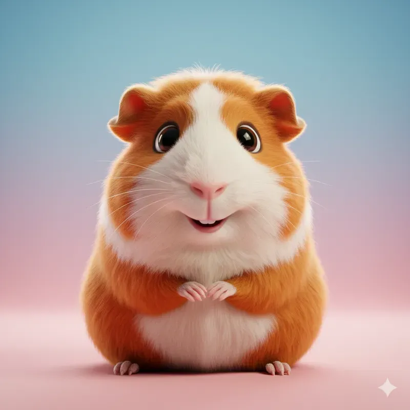 Cute 3D Cartoon Animals Pixar Style