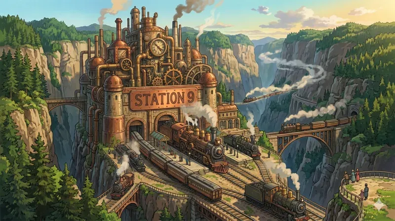 Ghibli Style Steampunk Concept Generator