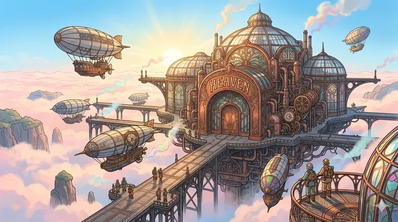Ghibli Style Steampunk Concept Generator