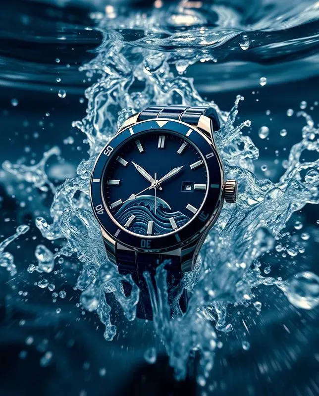Luxury Watch Water Ad Cinematic Ps