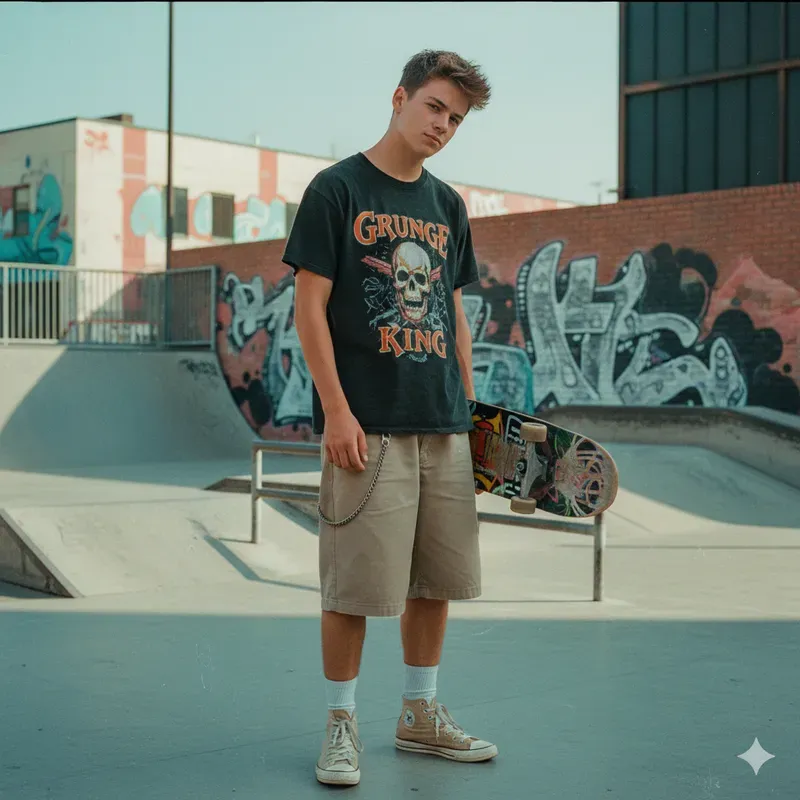 90s Streetwear Grainy Film Lookbook Gens
