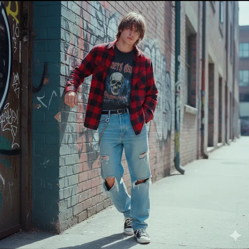 90s Streetwear Grainy Film Lookbook Gens