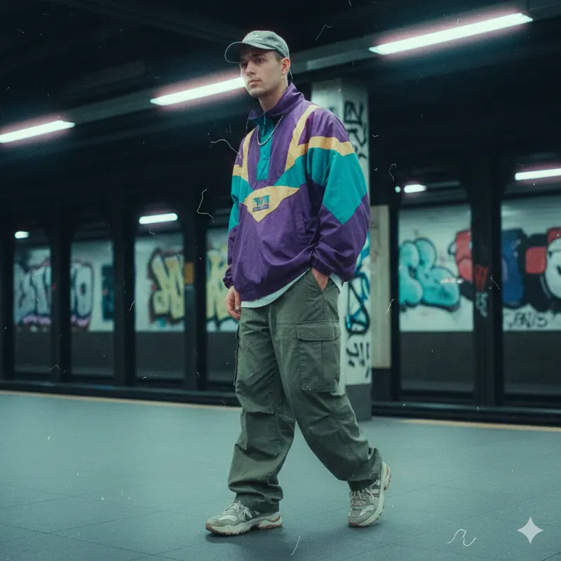 90s Streetwear Grainy Film Lookbook Gens