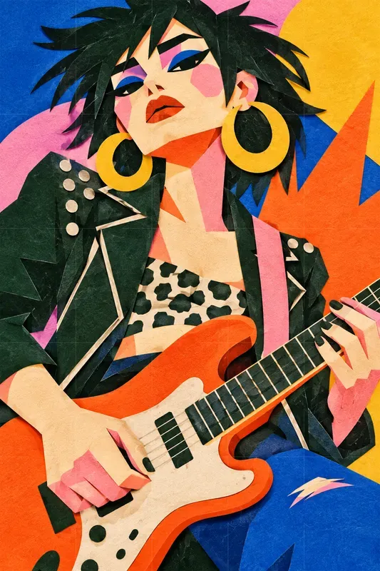 Bold Paper Cut Fashion Portraits