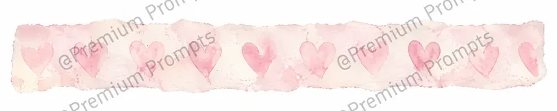 Soft Wash Watercolor Washi Tape Strips