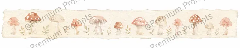 Soft Wash Watercolor Washi Tape Strips