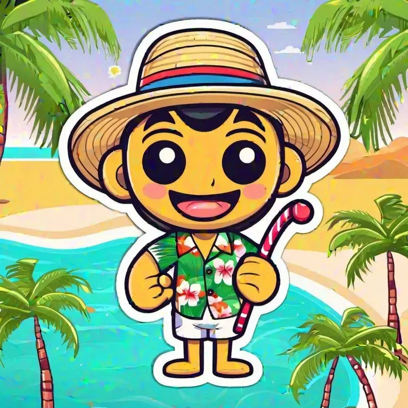 Labubu Miami Vibes Stickers